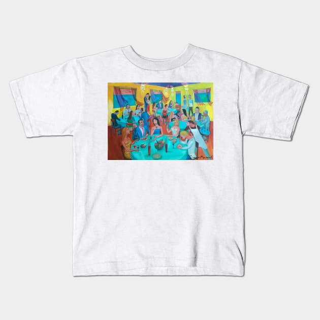 Reunion social 7B Kids T-Shirt by diegomanuel